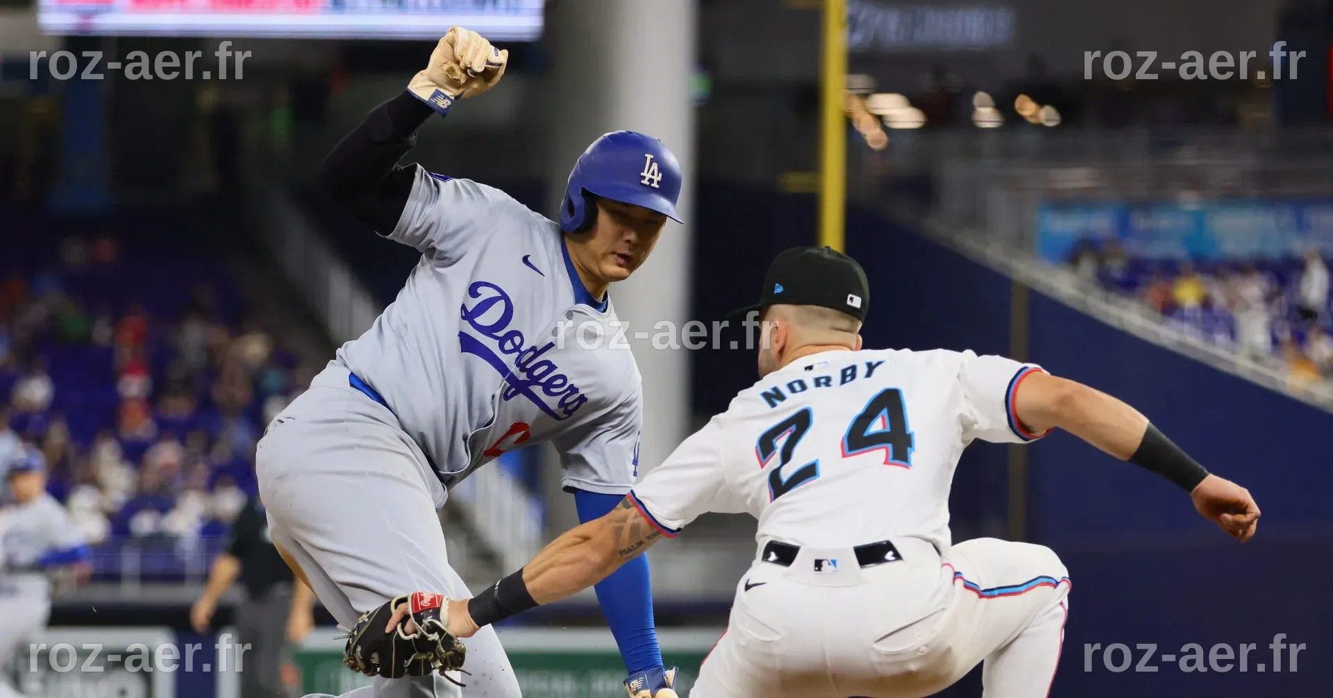 Dodgers destroy Marlins 20-4 as Ohtani notches first 50-50 season | Reuters