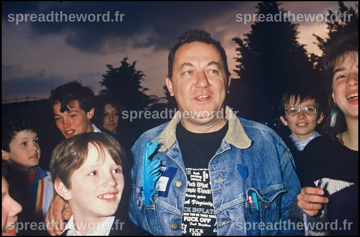 Photo : Coluche et son fils Romain. - Purepeople