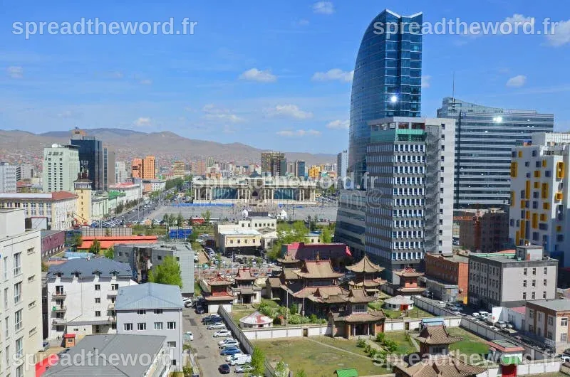 Ulaanbaatar - Panorama of the Capital City Stock Image - Image of ...