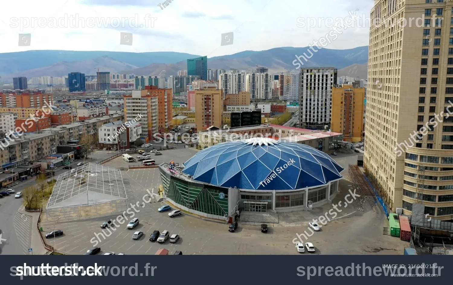 Aerial View Ulaanbaatar Capital Mongolia Circa Stock Photo 2160402135 ...