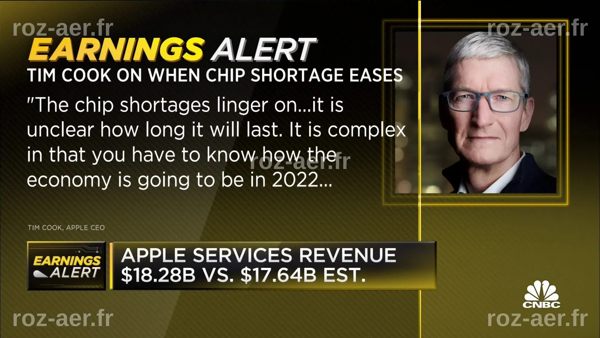 Alors que Tim Cook se retire, Apple atteint des ventes record, mais une pénurie de puces se profile