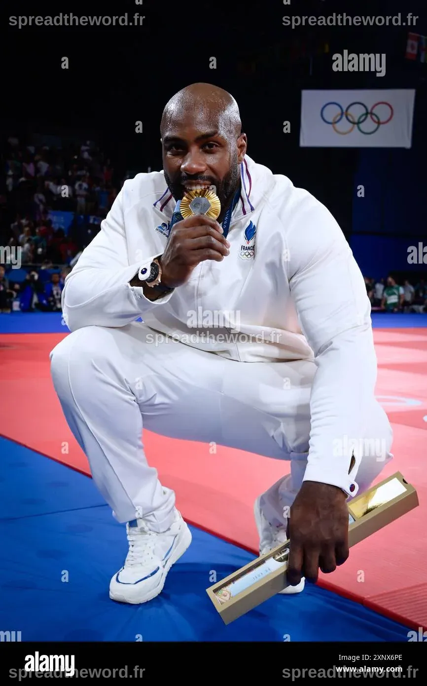 Teddy Riner ( FRA ) Médaille d'Or, Judo, hommes +100 kg lors des Jeux ...