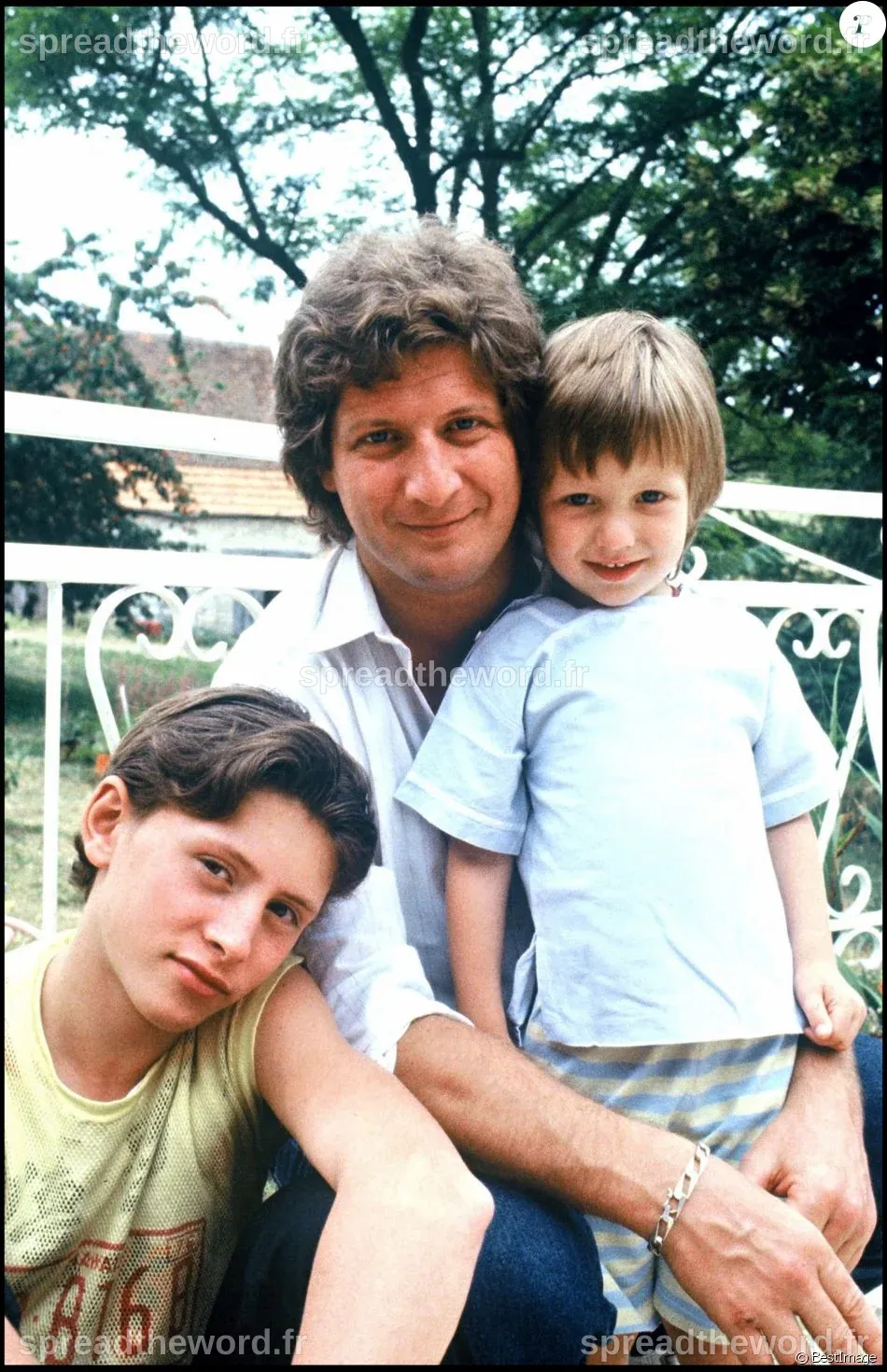 Patrick Sébastien et ses fils Sebastien (à gauche) et Olivier Villa en ...
