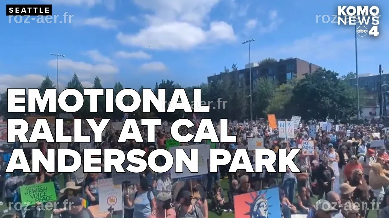 Des centaines de manifestants se rassemblent au parc Cal Anderson pour la célébration du 1er mai