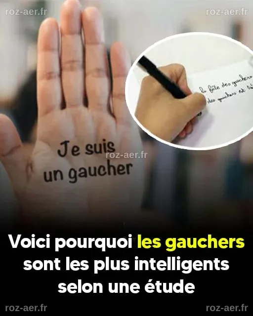 Voici pourquoi les gauchers sont les plus intelligents selon une étude
