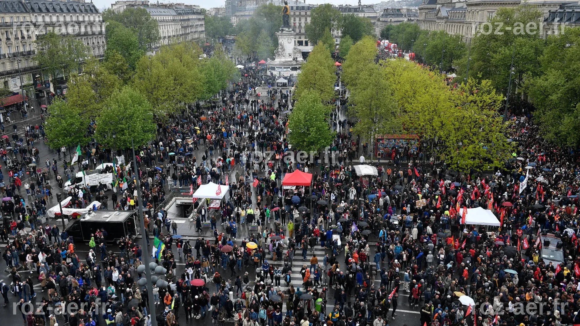 Manifestations du 1er-Mai: 2,3 millions de personnes en France selon la ...