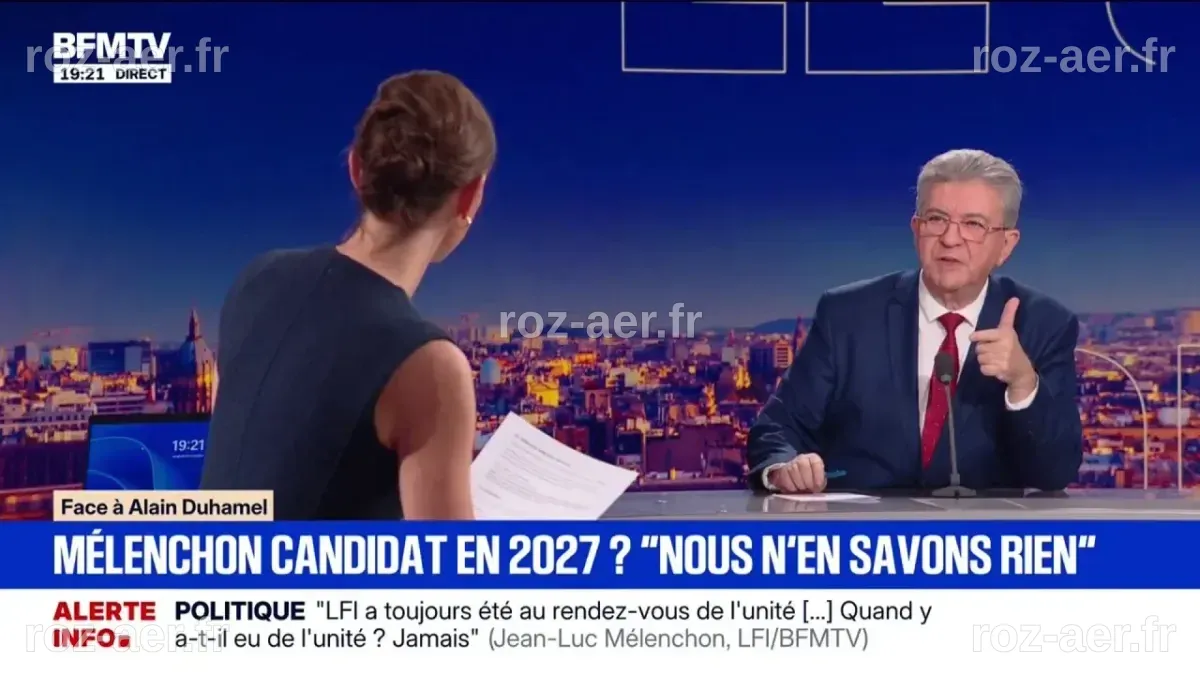 Candidature de Jean-Luc Mélenchon pour la présidentielle de 2027: le ...