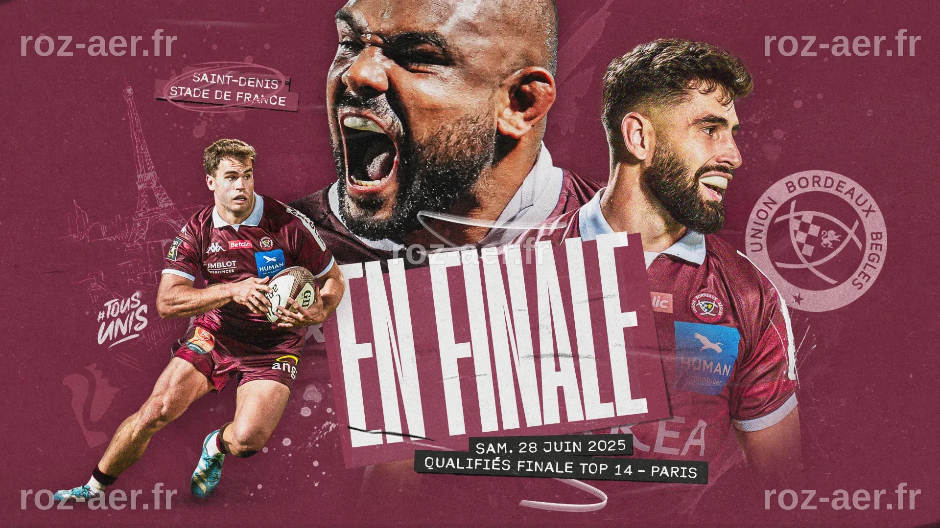 Finale TOP 14 - Déplacement à Paris - Actualités - Union Bordeaux ...