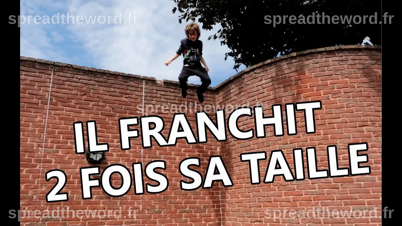 BRUCE PK - 2 fois sa taille - Challenge au Passe Muraille - YouTube