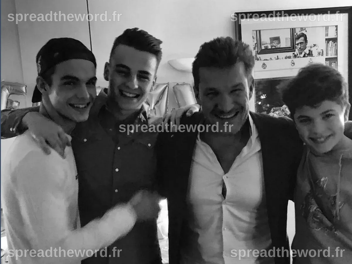 PHOTOS. Benjamin Castaldi entouré de ses trois fils pour fêter se ...