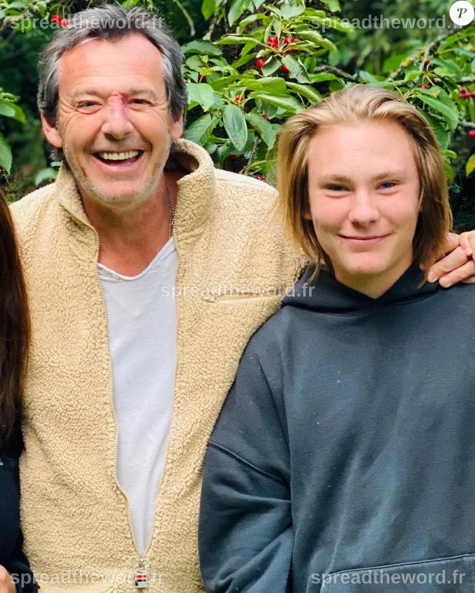 Jean-Luc Reichmann et son fils Swann - Purepeople