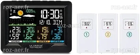 La Crosse Technology - WS6204 Station Météo Radio-Pilotée avec 3 ...