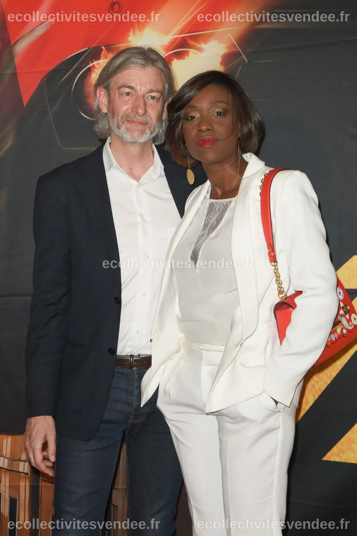 Photo : Gilles Verdez et sa compagne Fatou - Avant-première du film ...