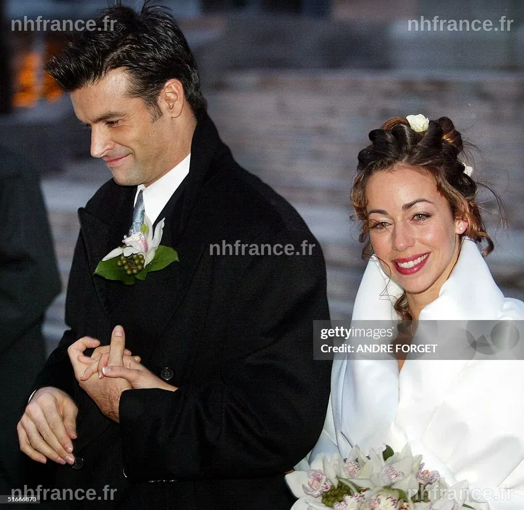 Roch Voisine et Myriam St-Jean sortant de l