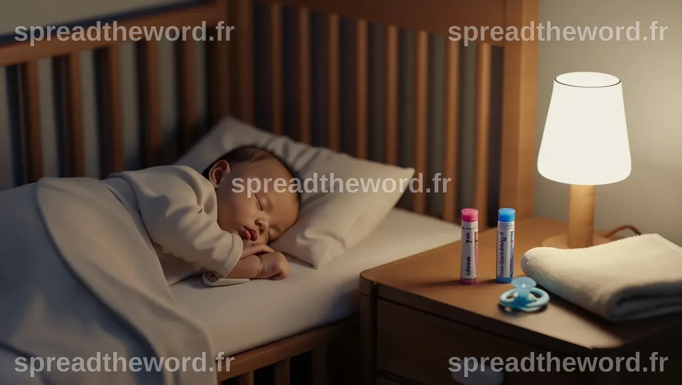 Homéopathie pour le sommeil de bébé et bonnes habitudes