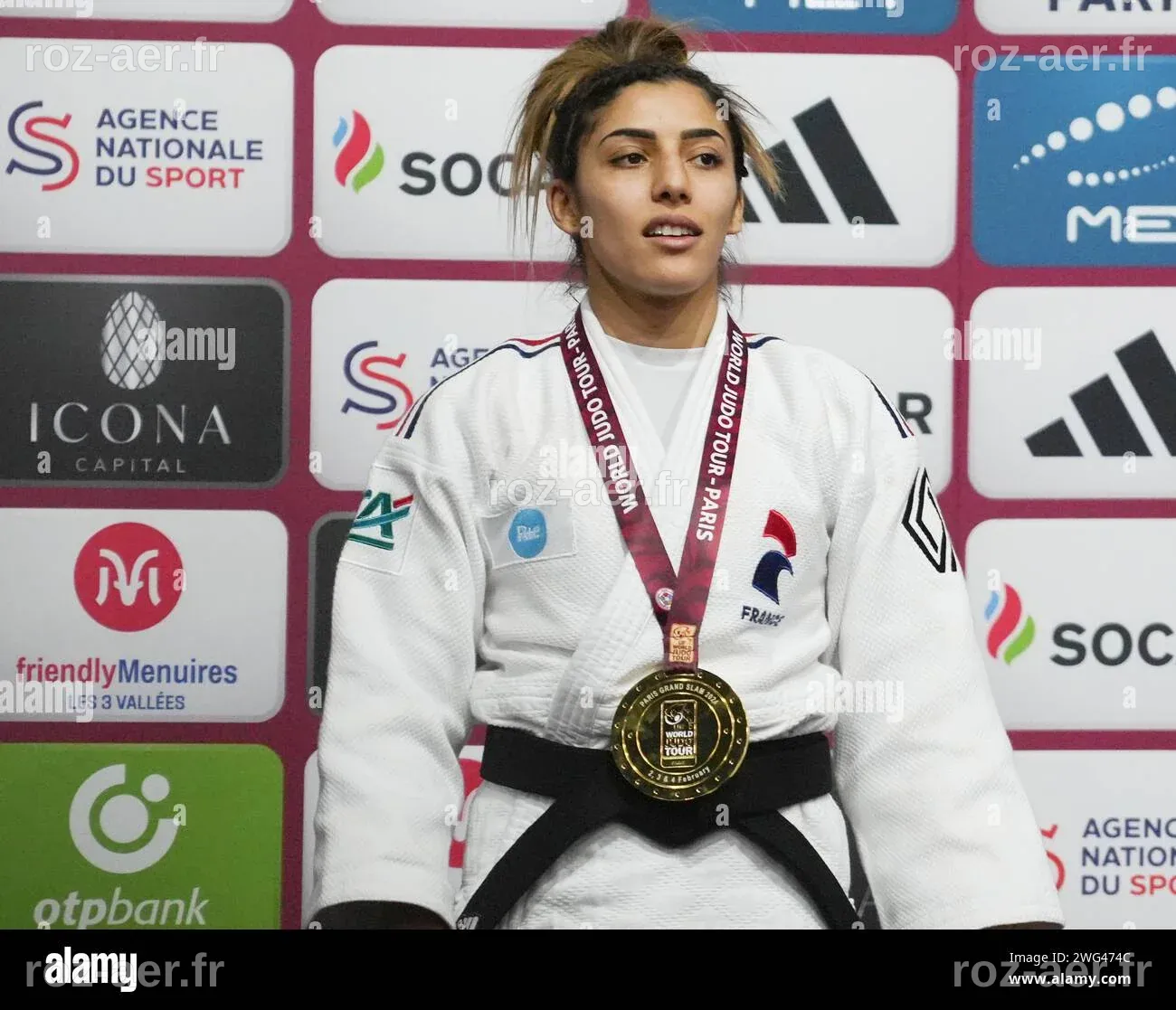 Shirine Boukli de France Médaille d'or, femmes -48 kg lors du Grand ...