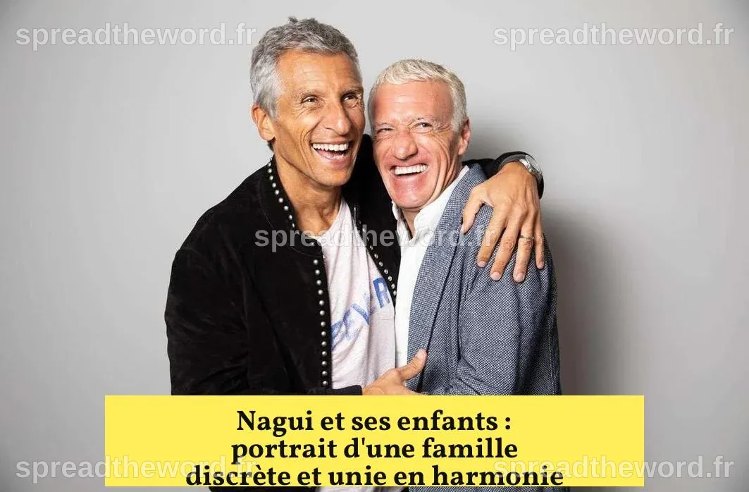 Nagui et ses enfants : portrait d'une famille discrète et unie en ...