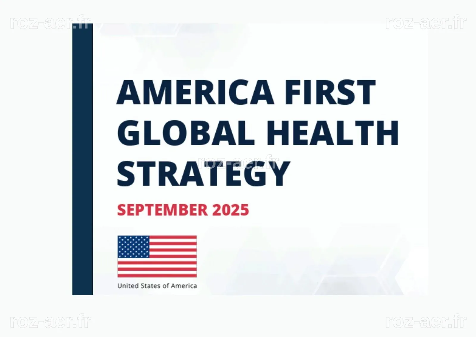 America First Global Health Strategy