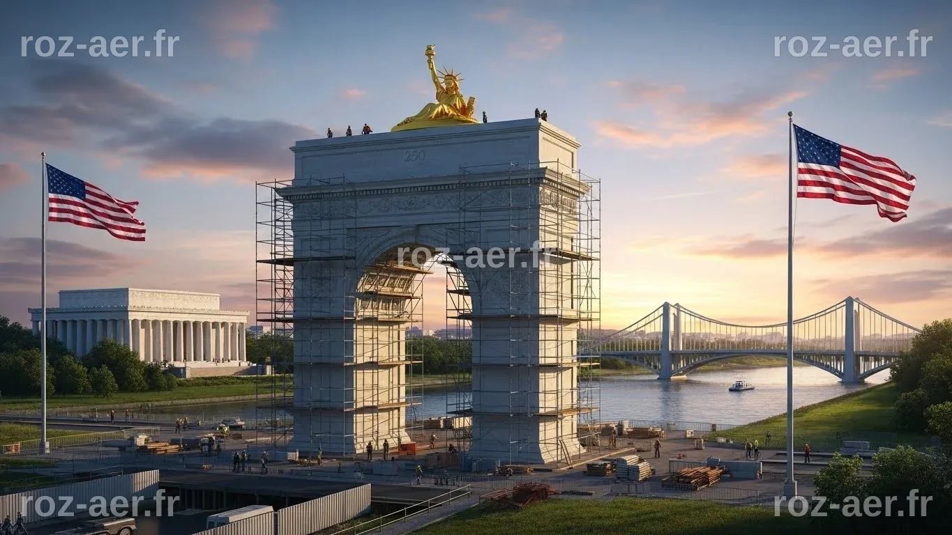 Début des travaux d'enquête pour le projet controversé de l'Arc de Triomphe Trump à Washington
