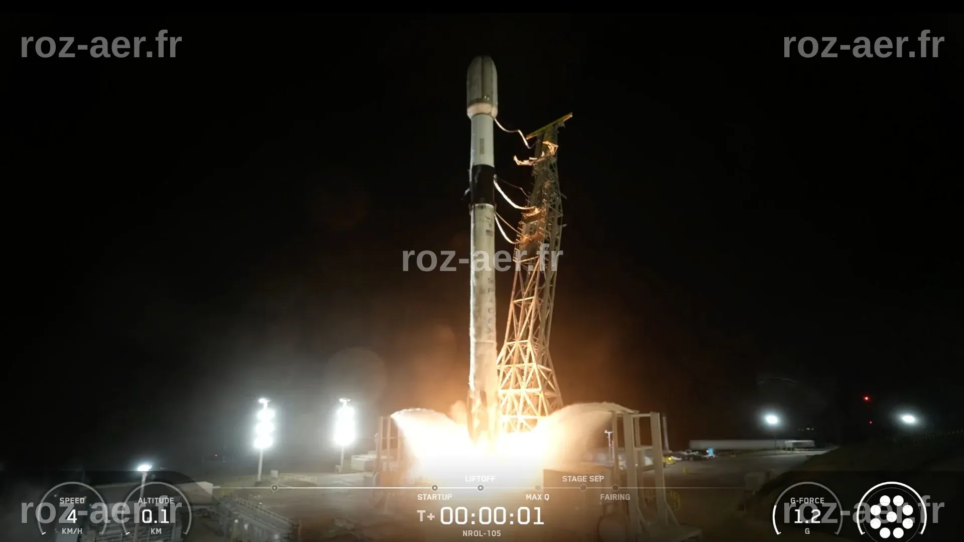 SpaceX met en orbite des satellites secrets d'espionnage américains depuis la Californie