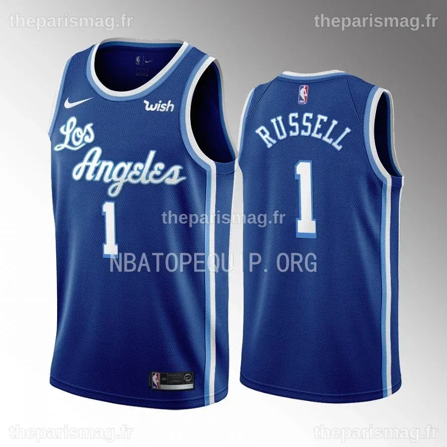 Los Angeles Lakers D’Angelo Russell Mamba Inspired Black #1 Jersey ...