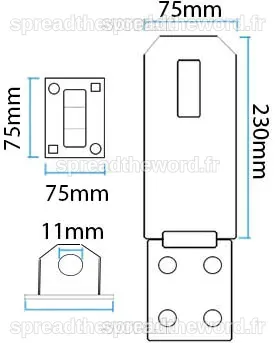 Federal FD4025 Hasp and Staple